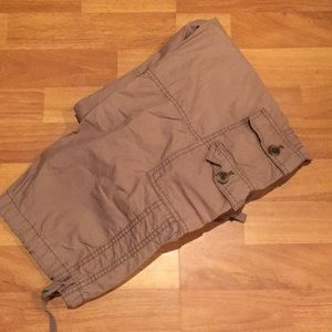LOFT Brown Cargo Capri Pants